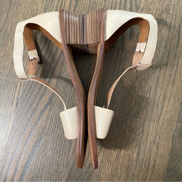 Madewell Loren Camel Tan T Strap Sandals Size 7 - Picture 8 of 14